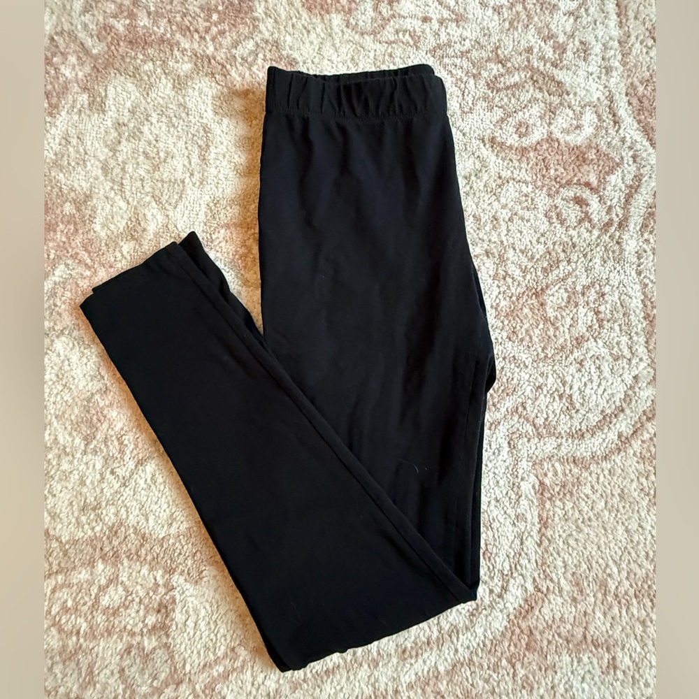 Garnet Hill Classic Black Leggings